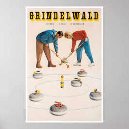 Poster Cartaz de Viagem Arte Grindelwald Suíça Suíça