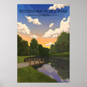 Poster Cartaz de Viagem Beckenham Place Park Londres
