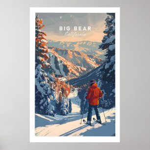 Poster Cartaz de Viagem Big Bear - Califórnia 1