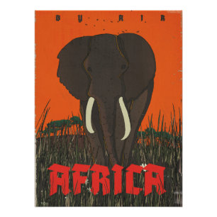 Pôster Cartaz de Viagem By Air Africa