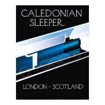 Cartaz de viagem Caledonian Sleeper Londres Escóci
