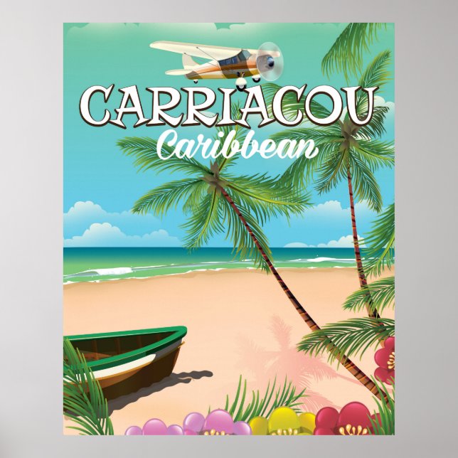 Poster Cartaz de viagem Carriacou (Frente)