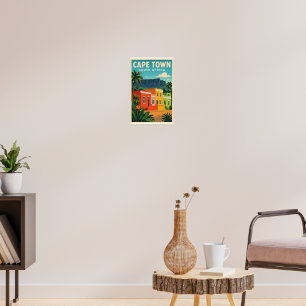 Poster cartaz de viagem Cidade do Cabo, África do Sul,