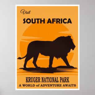 Poster Cartaz de Viagem da África do Sul