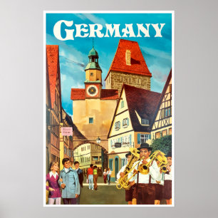 Poster cartaz de viagem da Alemanha