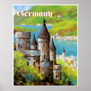 Poster Cartaz de Viagem da Alemanha