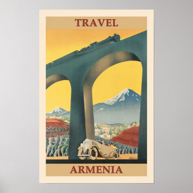 Poster Cartaz de Viagem da Armênia (Frente)