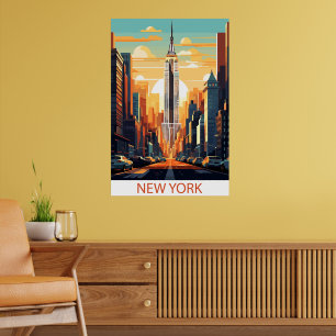 Poster Cartaz de Viagem da Cidade de Nova York