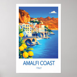 Poster Cartaz de Viagem da Costa Amalfitana