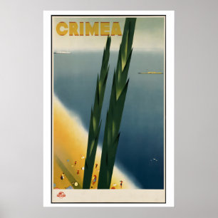 Poster Cartaz de Viagem da Era Soviética da Crimeia - Mol