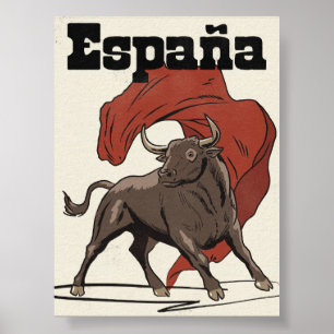 Poster Cartaz de viagem da Espanha