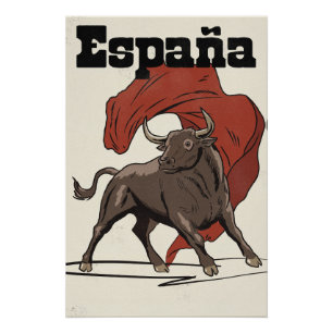 Pôster Cartaz de viagem da Espanha