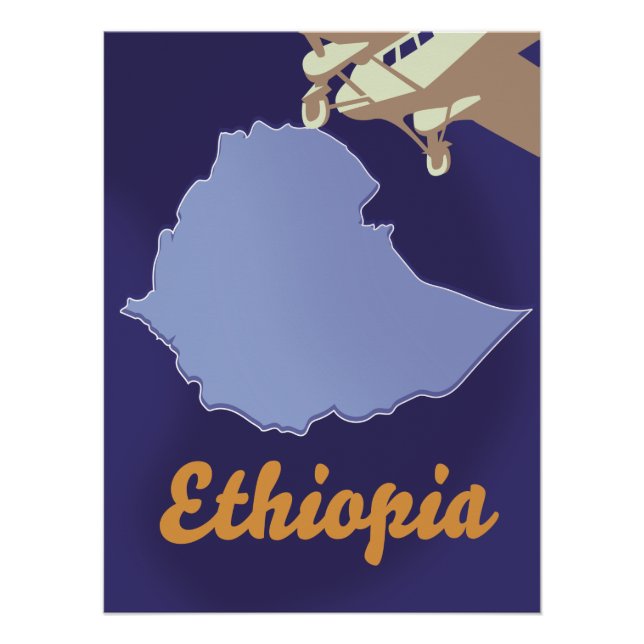 Pôster Cartaz de viagem da Etiópia (Frente)