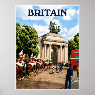 Poster cartaz de viagem da Grã-Bretanha