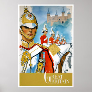 Poster cartaz de viagem da Grã-Bretanha