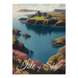 Pôster Cartaz de Viagem da Ilha de Skye Escócia