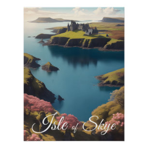 Pôster Cartaz de Viagem da Ilha de Skye Escócia