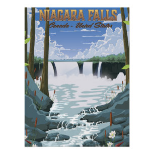 Pôster Cartaz de viagem das Cataratas do Niágara