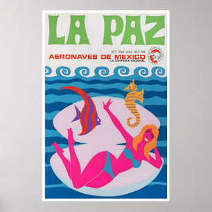 Poster Cartaz de Viagem de Arte da Bolívia La Paz Impress