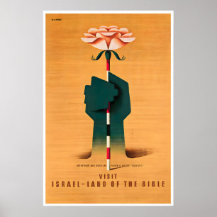 Poster Cartaz de Viagem de Arte de Israel Vintage Impress