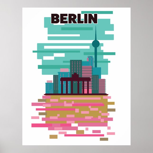 Poster Cartaz de viagem de Berlim (Frente)