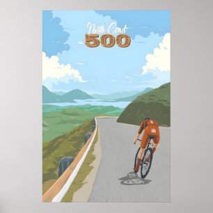 Poster Cartaz de Viagem de Ciclismo North Coast 500 NC500