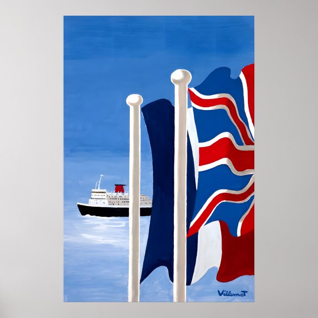 Poster Cartaz de Viagem de Cruzeiro Britânico (Frente)