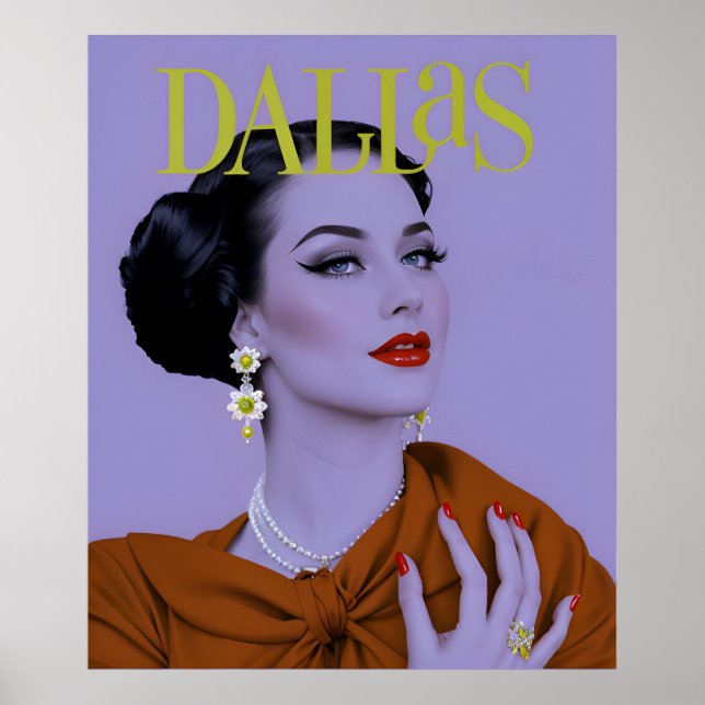 Poster Cartaz de viagem de Dallas (Frente)