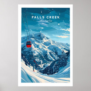 Poster Cartaz de Viagem de Falls Creek - Austrália 1