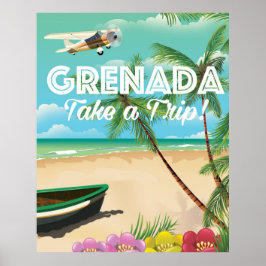 Pôster Cartaz de Viagem de Férias Antigas de Granada