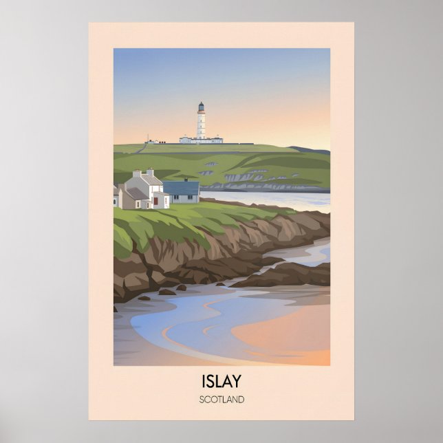 Poster Cartaz de Viagem de Islay Escócia (Frente)