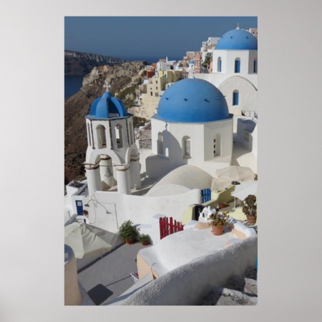 Pôster Cartaz de Viagem de Mykonos Grécia (Frente)