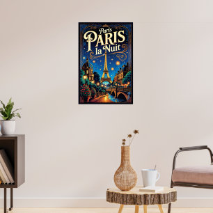Poster Cartaz de Viagem de Paris,