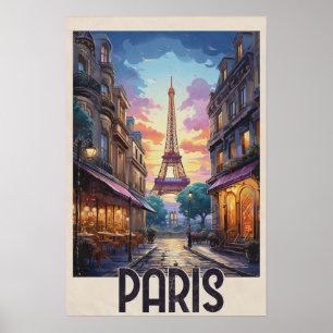 Poster Cartaz de Viagem de Paris
