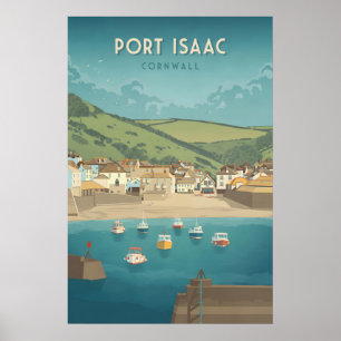 Poster Cartaz de Viagem de Port Isaac Cornwall
