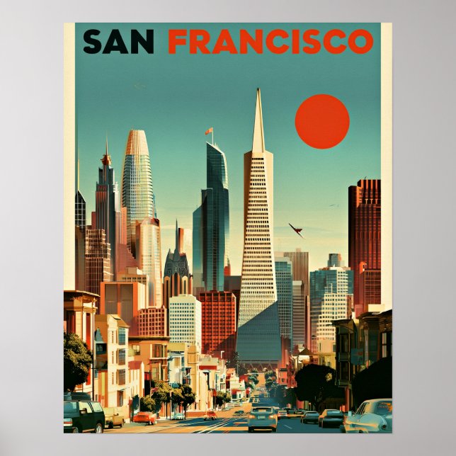 Poster Cartaz de Viagem de São Francisco (Frente)