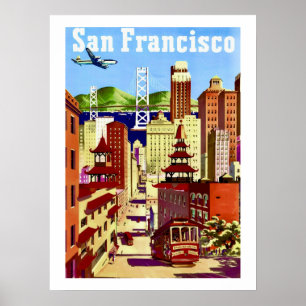 Poster Cartaz de Viagem de São Francisco 18x24