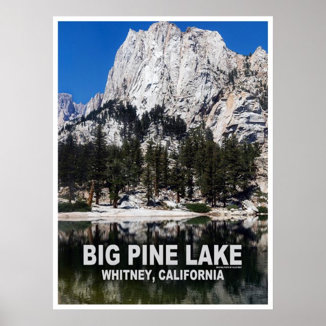 Poster Cartaz de Viagem do Big Pine Lake (Frente)