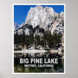 Poster Cartaz de Viagem do Big Pine Lake