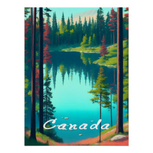 Pôster Cartaz de Viagem do Canadá