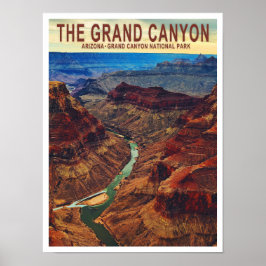 Poster Cartaz de Viagem do Grand Canyon Arizona