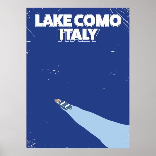 Pôster cartaz de viagem do lago como itália (Frente)