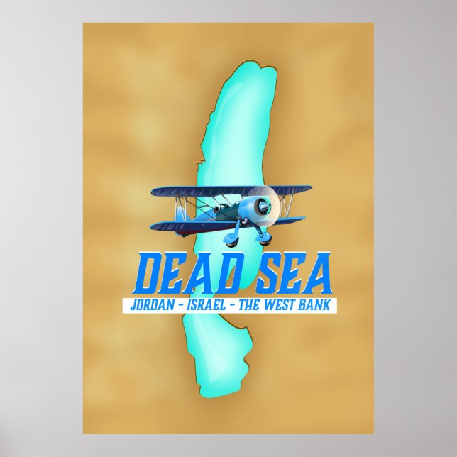 Poster Cartaz de Viagem do Mar Morto (Frente)