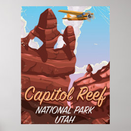 Pôster Cartaz de viagem do parque nacional Capitol Reef U