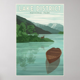 Poster Cartaz de Viagem do Parque Nacional do Distrito do