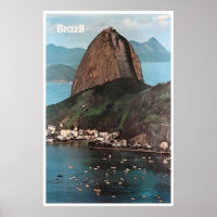Cartaz de Viagem do Rio De Janeiro Foto Arte Brasi