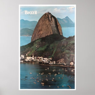 Poster Cartaz de Viagem do Rio De Janeiro Foto Arte Brasi