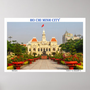 Poster Cartaz de Viagem: Edifício do Comitê do Povo, Ho C