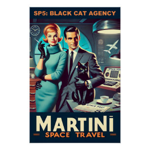 Pôster Cartaz de Viagem Espacial Martini SP5: Agência Bla