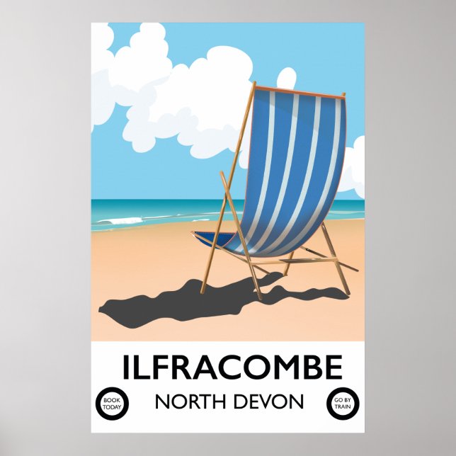 Poster Cartaz de viagem Ilfracombe North Devon (Frente)